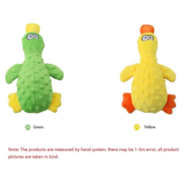 Hundleksaker Plysch Squeaky Duck BLÅ Blue