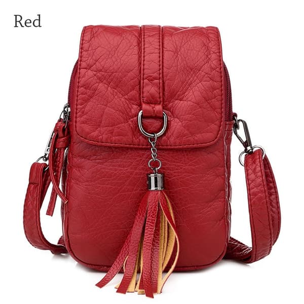 Liten Axelväska Messenger Bag RÖD red