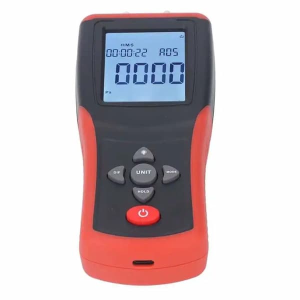 Profesjonell lufttrykkmåler Digital Manometer HVAC Gass
