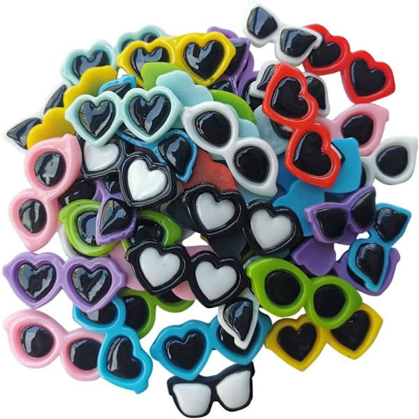 Resin Charms Mini-aurinkolasit askarteluun Doll-aurinkolasit set