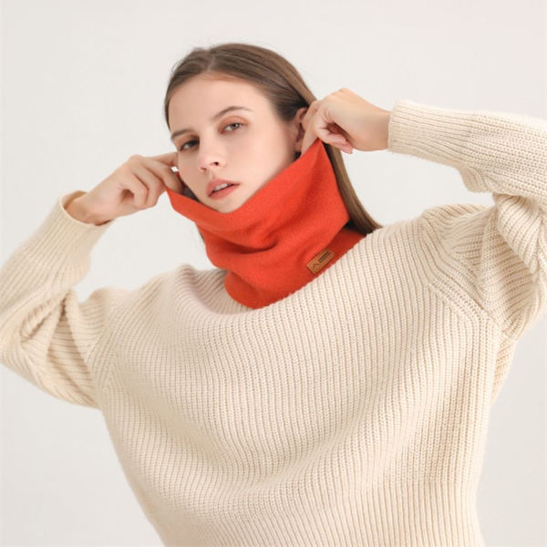 Snood Neck Strikket Halstørklæde SORT black