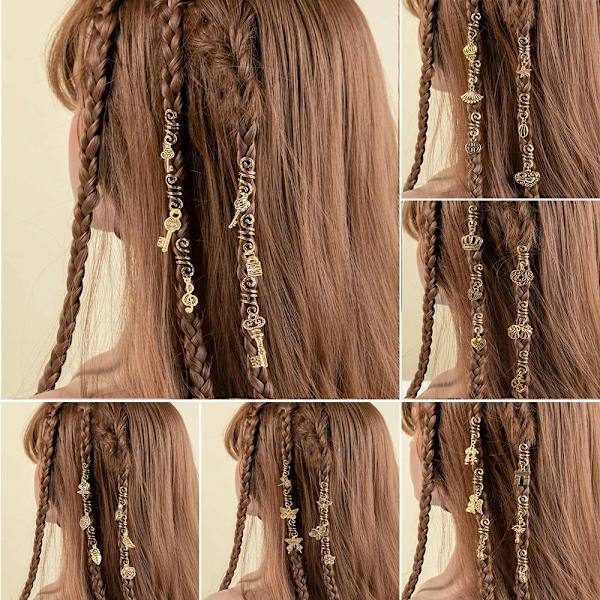 Dreadlocks Håraccessoarer Dirty Braid Hårspännen STYLE 1 Style 1