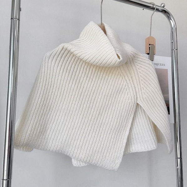Strikket Skjerf Cross Skjerf KAFFE coffee