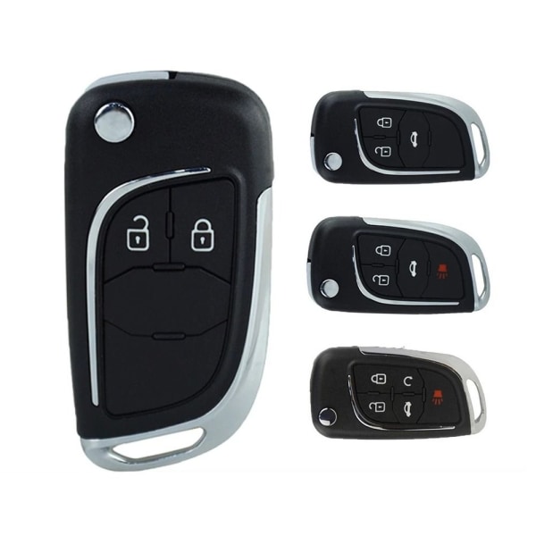 Fjernbetjeningsnøgleskal Bilnøglekasse 3 KNAPPER 3 KNAPPER 3 Buttons