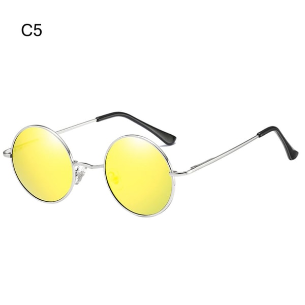 Små runde solbriller Hippie Circle Solbriller C5 C5 C5