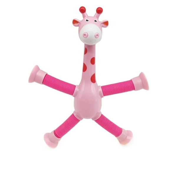 Giraffe Pop Tubes Animal Sucker Toys ROSA Pink