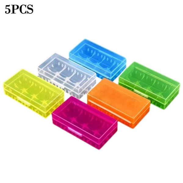 2 Batterikoffert Batteriholder Oppbevaring 5 STK 5 STK 5pcs