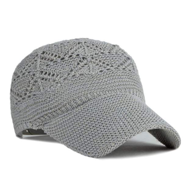 Baseballcaps strikkecaps GRÅ grey