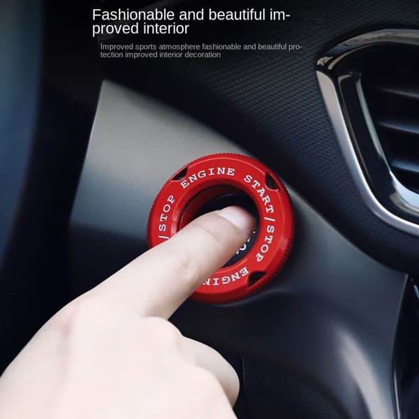 Onekey Start Stop-knap Dæksel Bilinteriør 1 1 1