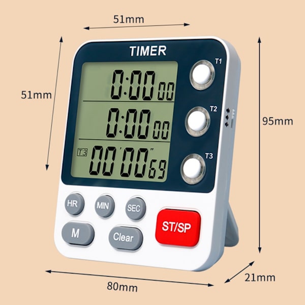 Køkken Timer Nedtælling Timer Reminder Ur