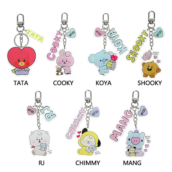 BTS Nyckelring BT21 Nyckelring