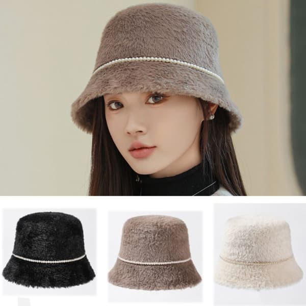 Plysch Buket Hatt Fiskarhatt KAMEL camel