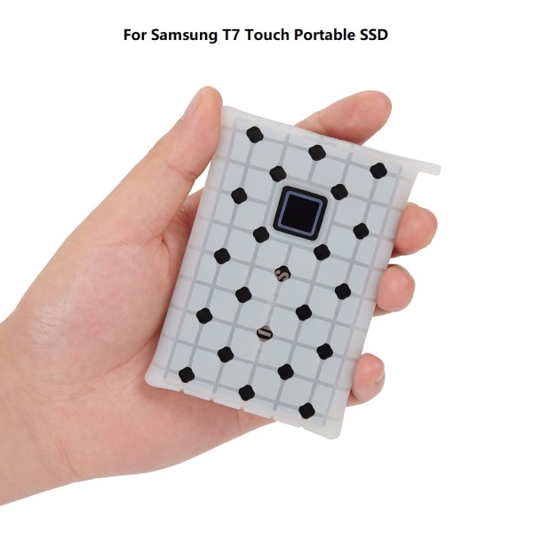 Hårddiskfodral Case VIT FÖR SAMSUNG T7 White For Samsung T7-For Samsung T7