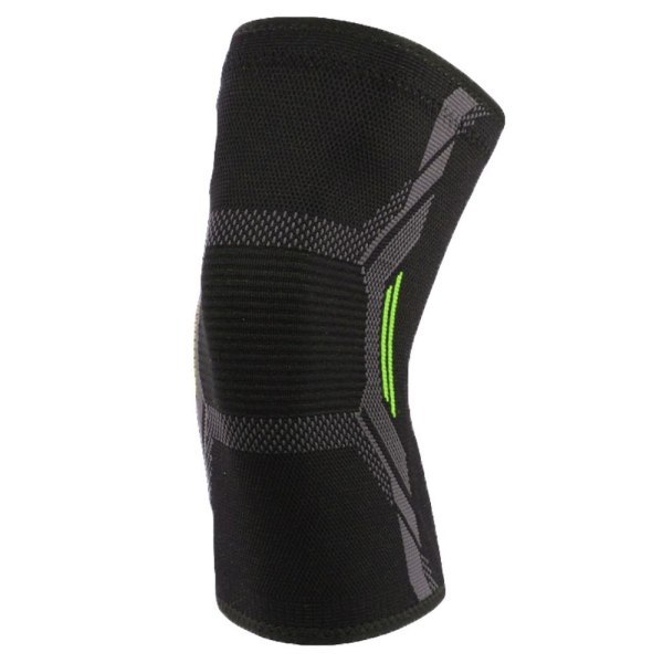 Sportknäskydd Kompressionsknästöd SVART&GRÖN ARMBÅG Black&Green LElbow Protector-Elbow Protector