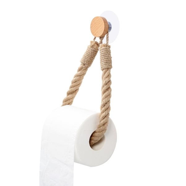Toalettpappershållare i hamprep HEMP ROUND HOOK HEMP ROUND HOOK Hemp Round Hook