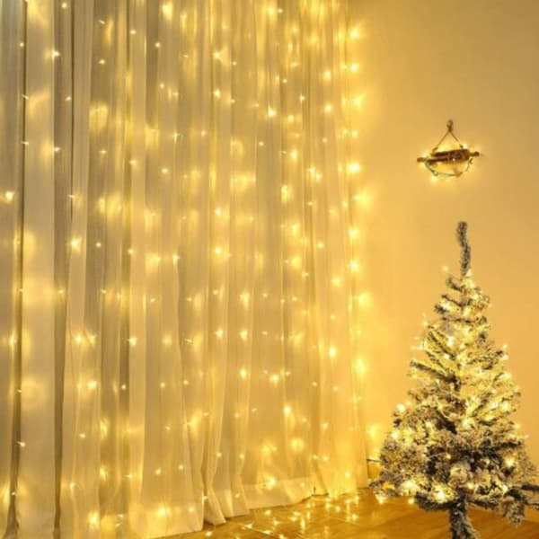 300 LED Gardin Fairy String Lights Have Lights String BLÅ Blue