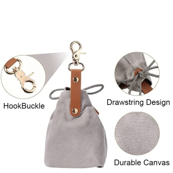 Dog Training Treats Snack Bag Dog Treat Pouch GRÅ grey