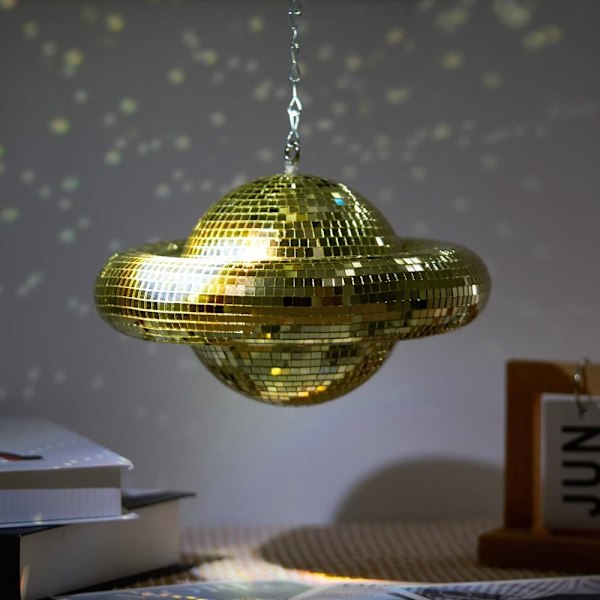 Planet Disco Ball Disco Ball Dekorationer Hængende Disco Decor gold