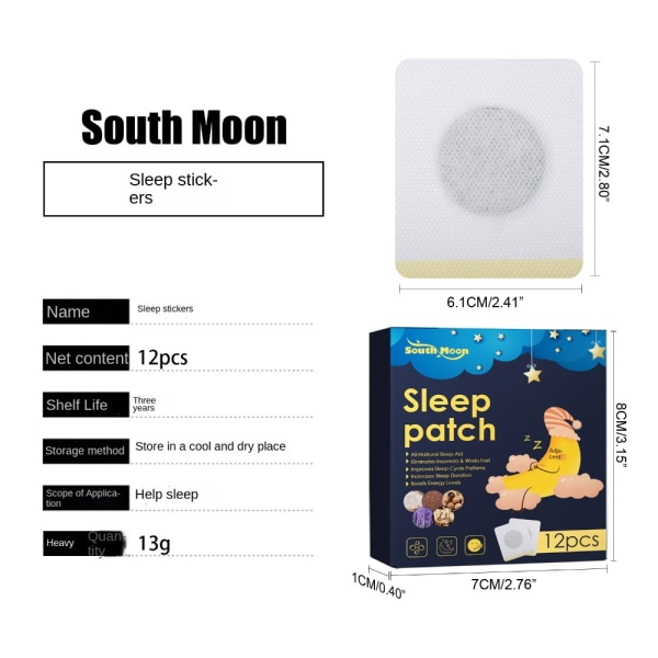 12 stk Sleep Aid Patch Sleep and Rest Plaster Sleep Stickers