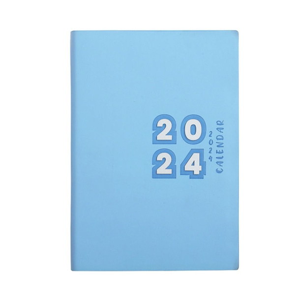 2024 Agendabog Kalenderbog BLÅ blue