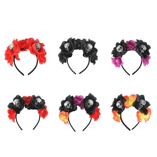 Skull Pannband Halloween Head Hoop E E E