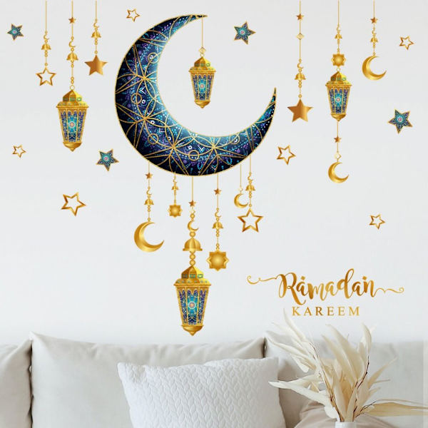 Eid Mubarak -ikkuna- ja seinätarrat A A