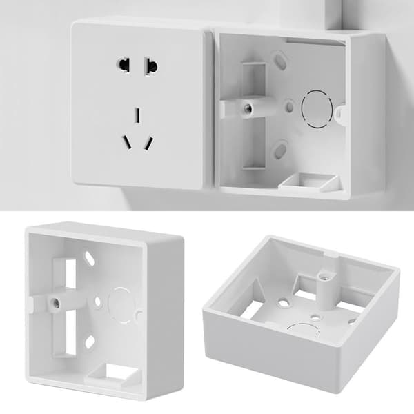 Switch Socket Box Extern Monteringsbox GRÅ 86X86X33MM grey 86x86x33mm