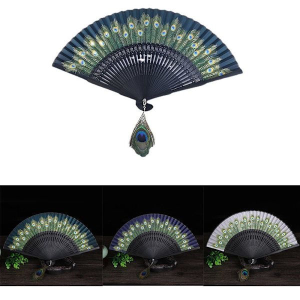 Silk Fan Hand Fan RÖD red