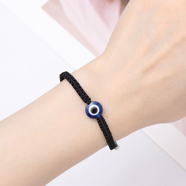 Evil Eye Beaded Armband Red Rope Bangle 04 04