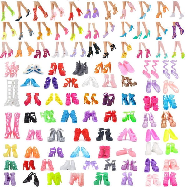 1 set Random Nukke Vaatteet Asusteet Mekko Kengät Runko 23 kpl 23PCS