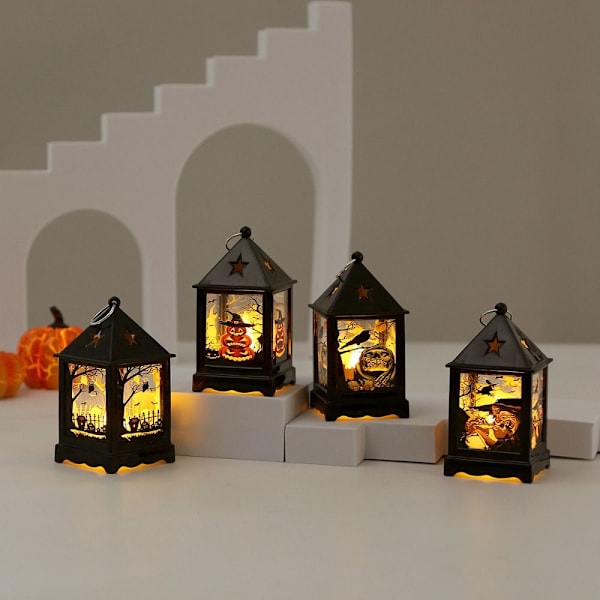 Halloween vindlampe dekorasjon Lys GRESSKAR GRESKIN pumpkin