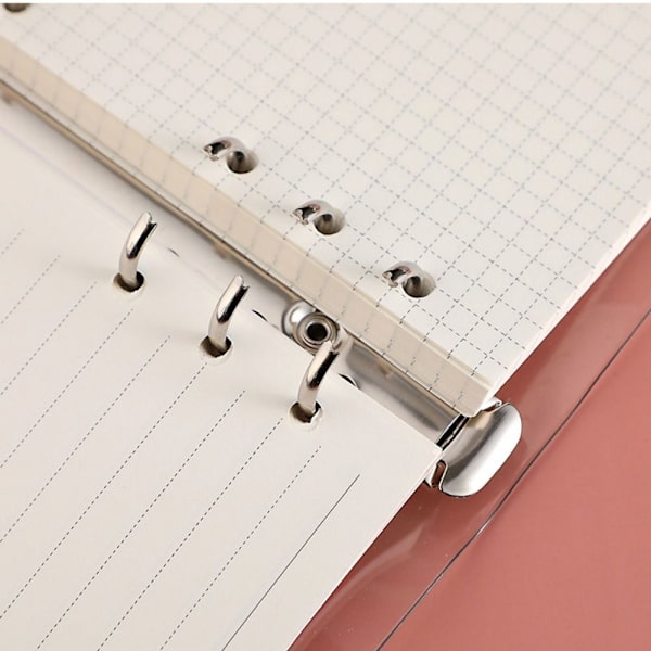 2 STK Pocket Notebook Høyt Utseende nivå Notisblokk 6 Rund Ring FBAJQQ0025-SET