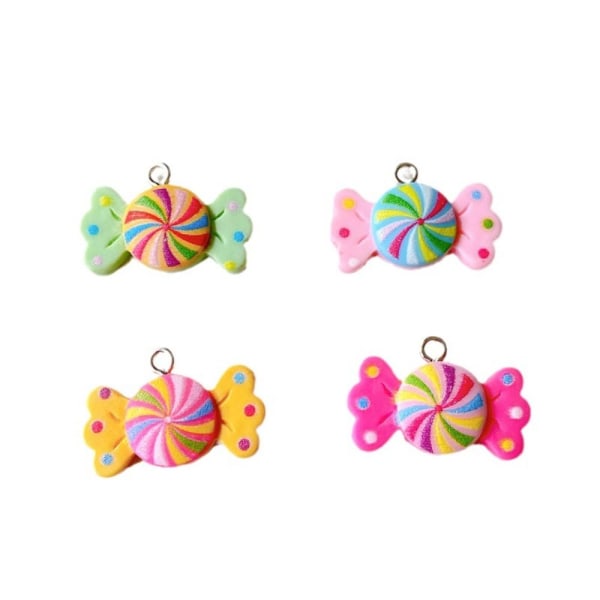 50 kpl Resin Mini Candy Lollipop -sarja VÄRI colorful