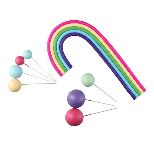 Cake Topper Bolde Rainbow Cake Toppers MULTICOLOR Multicolor