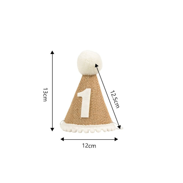 2st Burlap Hat Baby Shower Hat NO.2 NO.2 No.2