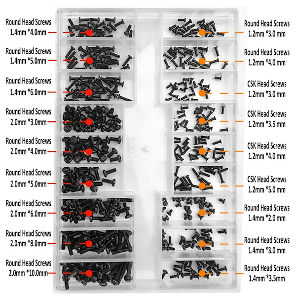 Small Screws Mini Screws Sortiment Kit Micro Screws Set
