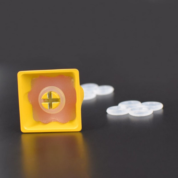 2Pack 108st/pack Tangentbord O Ring Switch Dämpare VIT VIT white