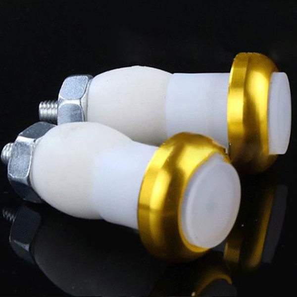 2 STK Sykkelstyre Light End Plug Light GULL gold