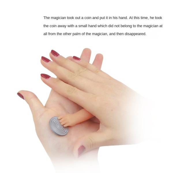 5 kpl Little Hand Coin Magic Props Magic Little Hand 6cm