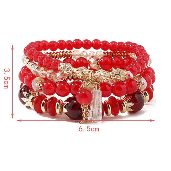 Bohemian Beads Rope Multilayer Rannekorut C C C