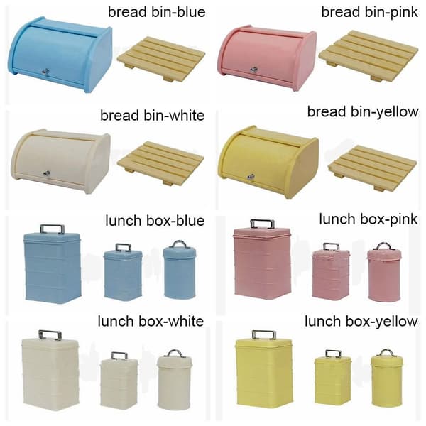 Dockhus Brödkärl Miniatyr Bakning Tank VIT BRÖD white bread bin-bread bin