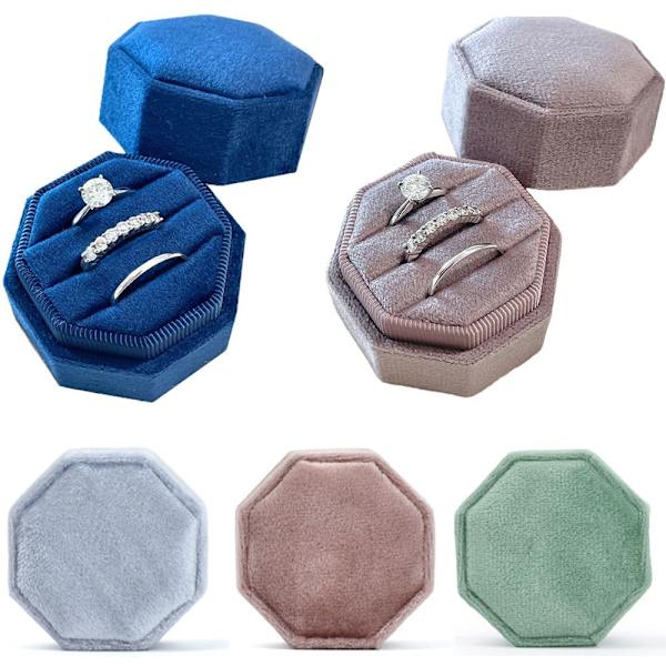 Velvet smykkeskrin Ring opbevaringsboks C C C