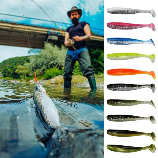 Fishing Lure Shad Worm Mykt agn 3 3 3