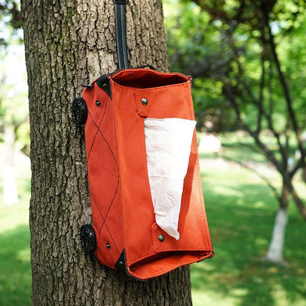 Sammenfoldelig Opbevaringsboks Tissue Boxs RØD Red