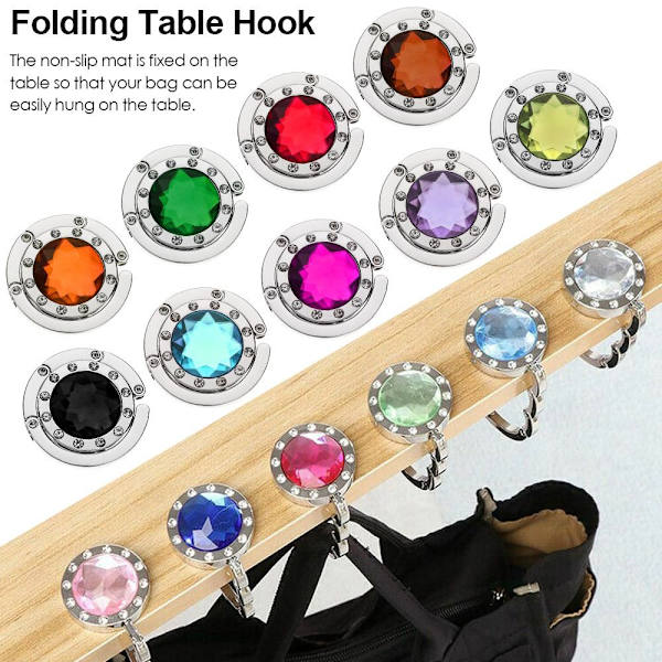 Handväska Krok Väska Hållare MÖRKLILA Dark purple