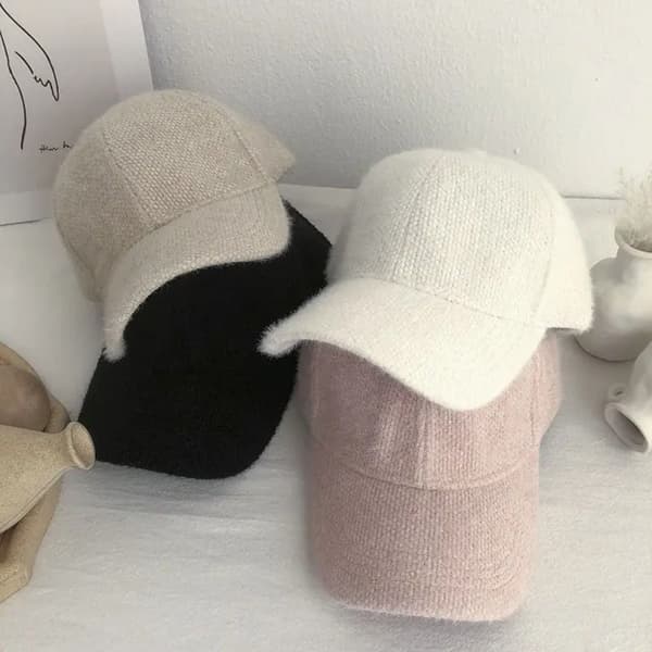 Baseball-lippikset lämmin cap MUSTA Black