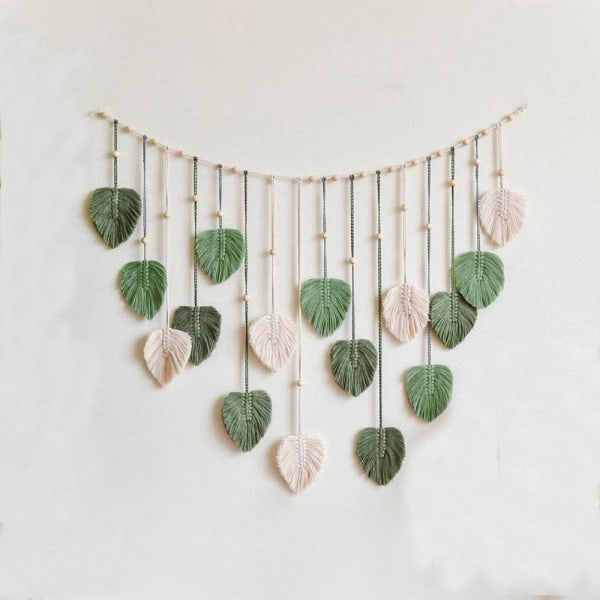 1 st Macrame Vägghängande Väggdekor för Sovrum Macrame Vägg Green 1 Pcs-1 Pcs
