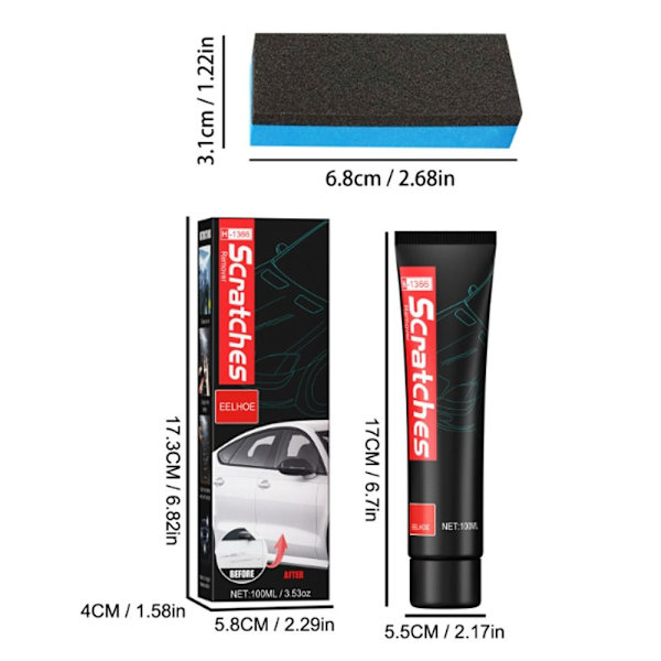 Bilridsefjerner Kit Bilridsefjerner 60ML SÆT 60ML SÆT 60ml Set
