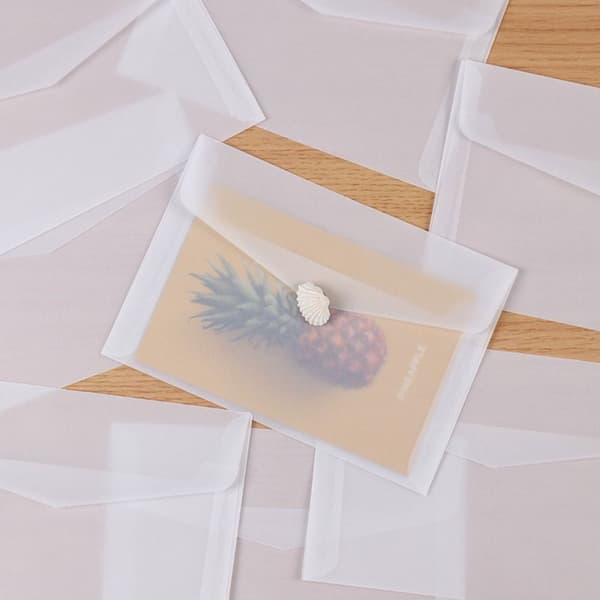 10 stk. Semi-transparente konvolutter vindueskonvolutter 17x12,5 cm 17x12.5cm