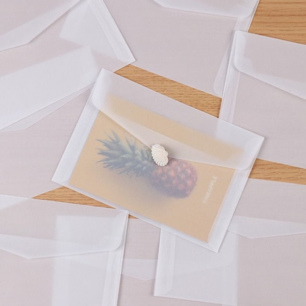 10 stk semi-transparente konvolutter Vinduskonvolutter 17X12,5CM 17x12.5cm